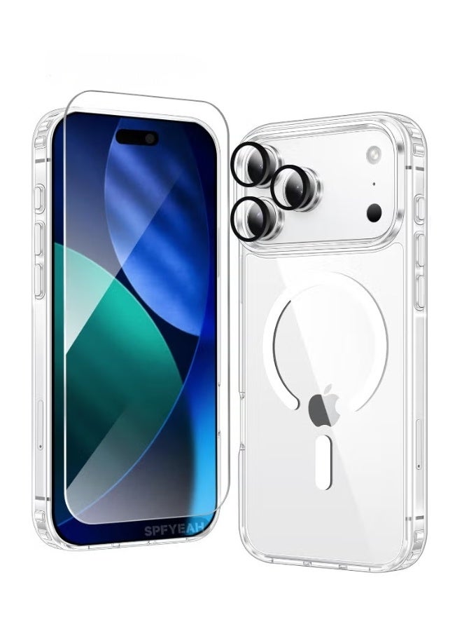 BIVATU 3-in-1 Protective Accessory Set for iPhone 17 Pro Max | Magnetic Case, Screen Protector & Camera Lens Protector - Image 1
